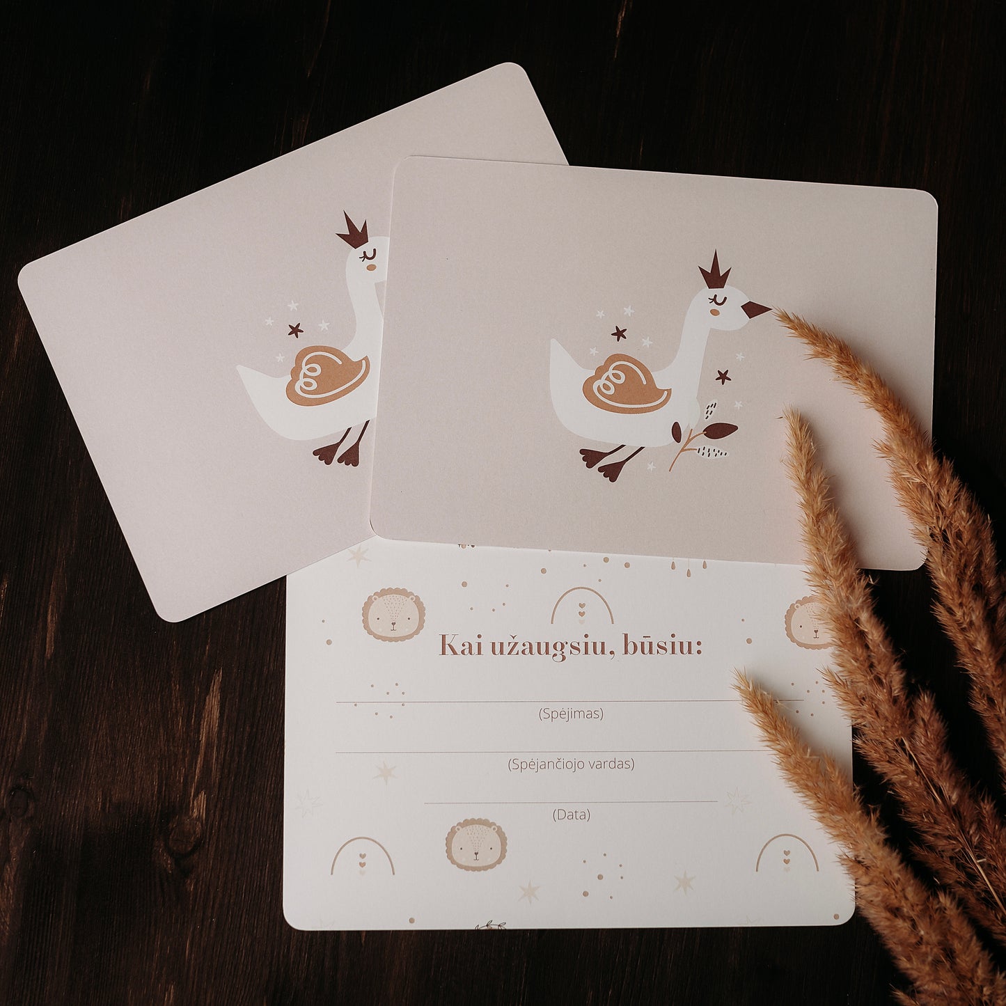 Kortelės "Kai užaugsiu"