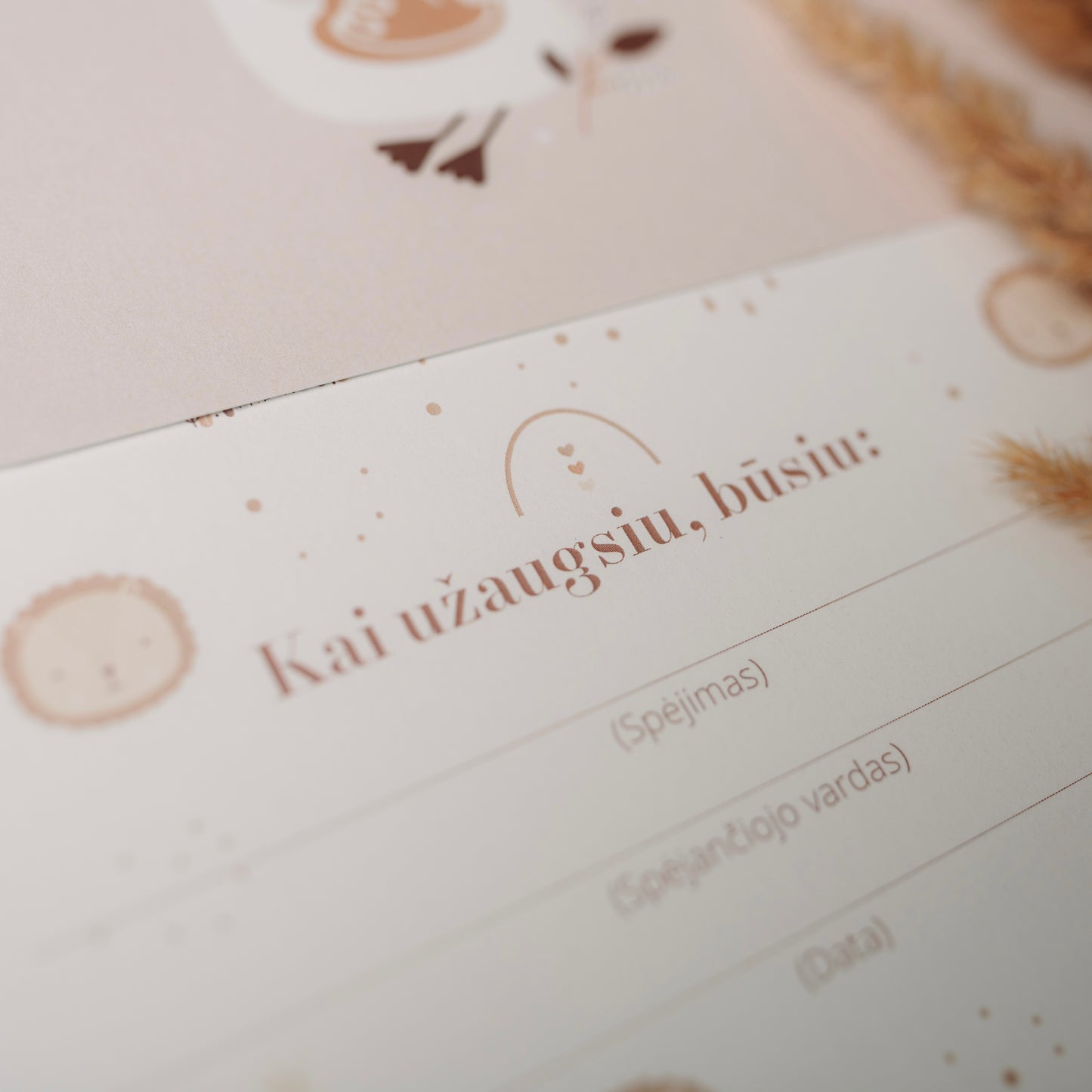 Kortelės "Kai užaugsiu"