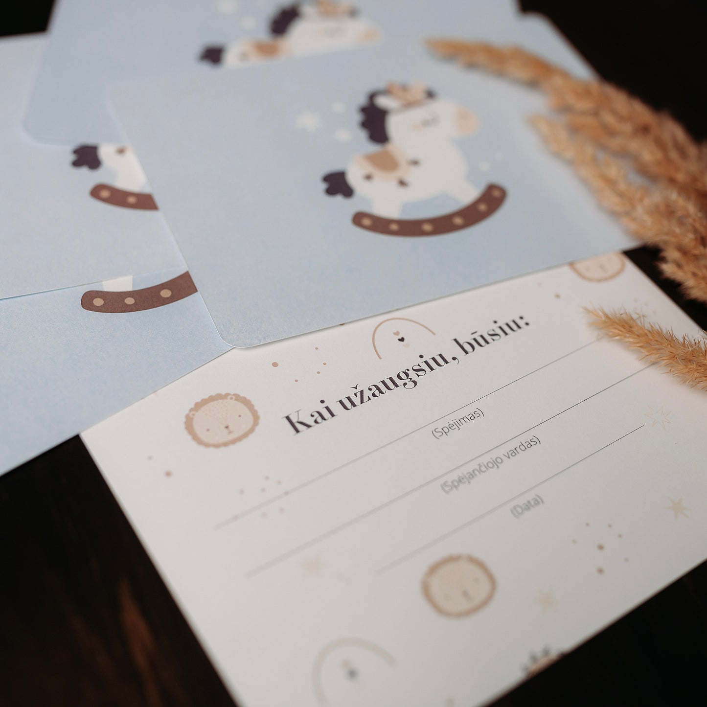 Kortelės "Kai užaugsiu"