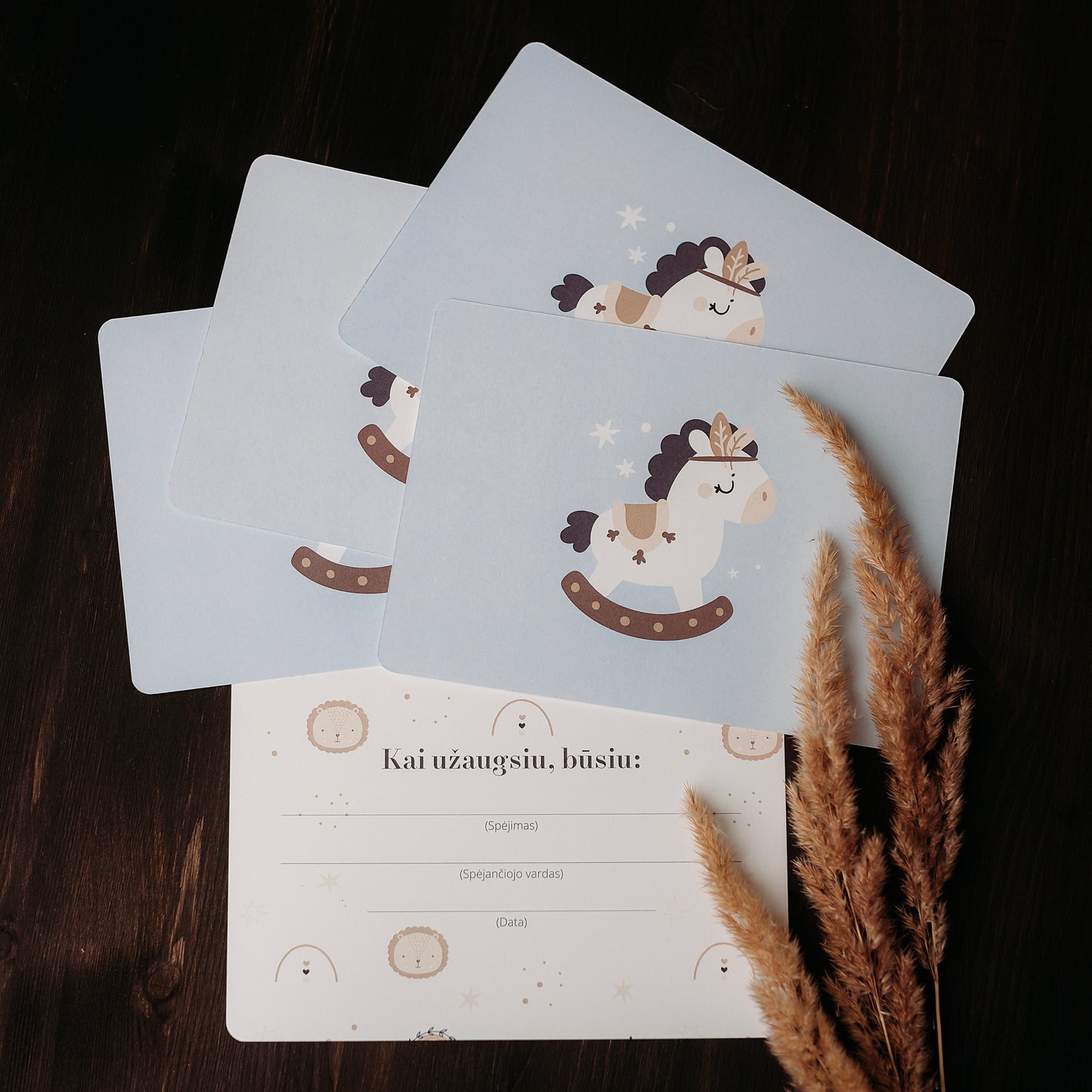 Kortelės "Kai užaugsiu"