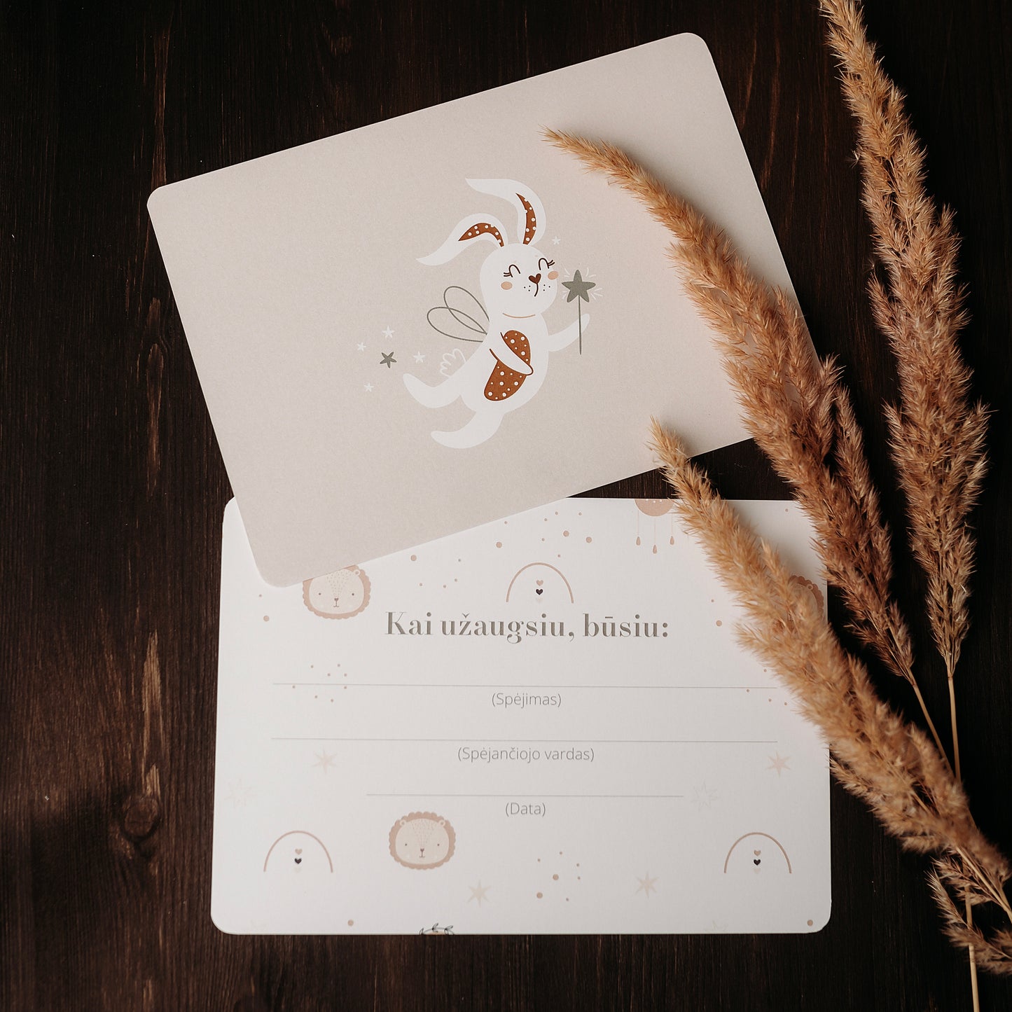 Kortelės "Kai užaugsiu"