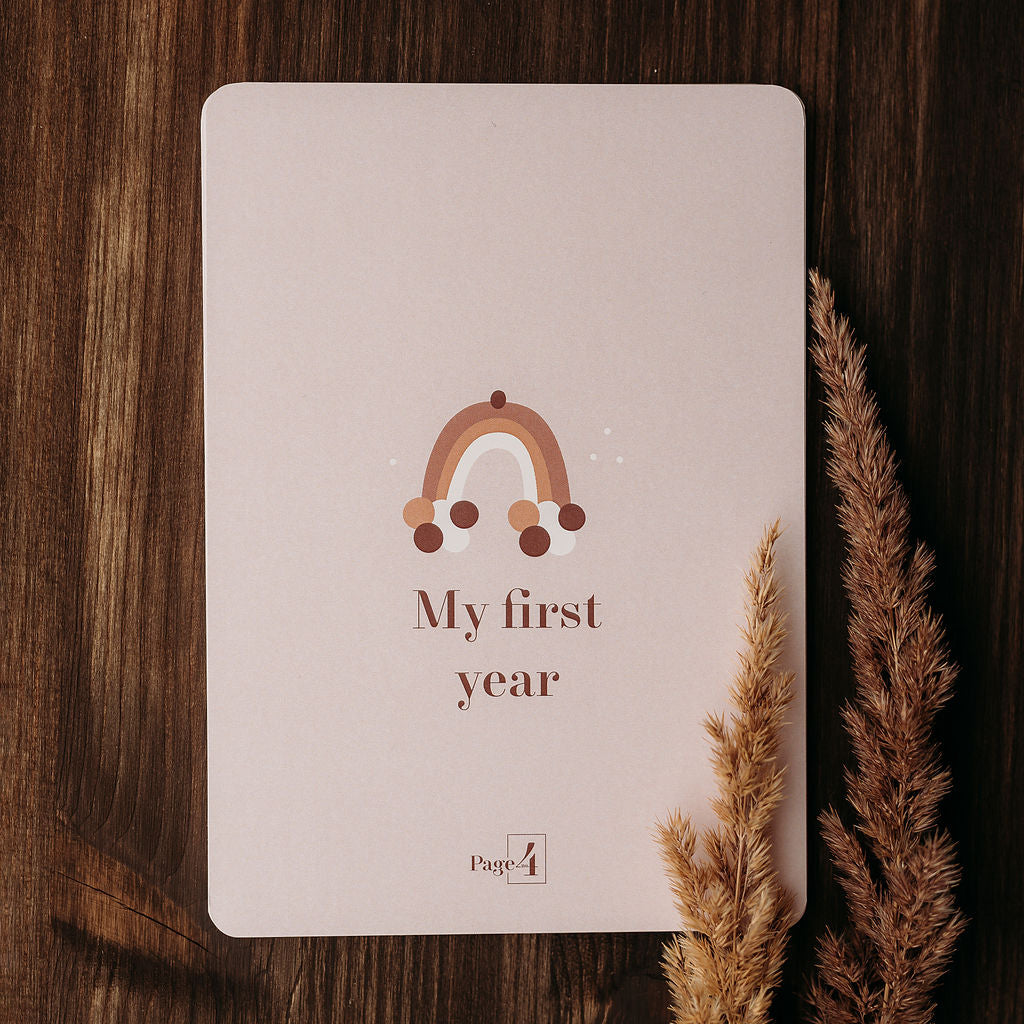 Baby milestone cards "My first year"