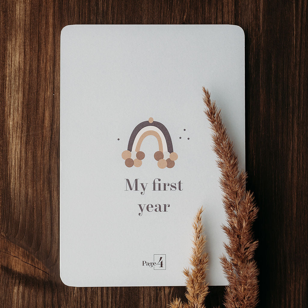 Baby milestone cards "My first year"