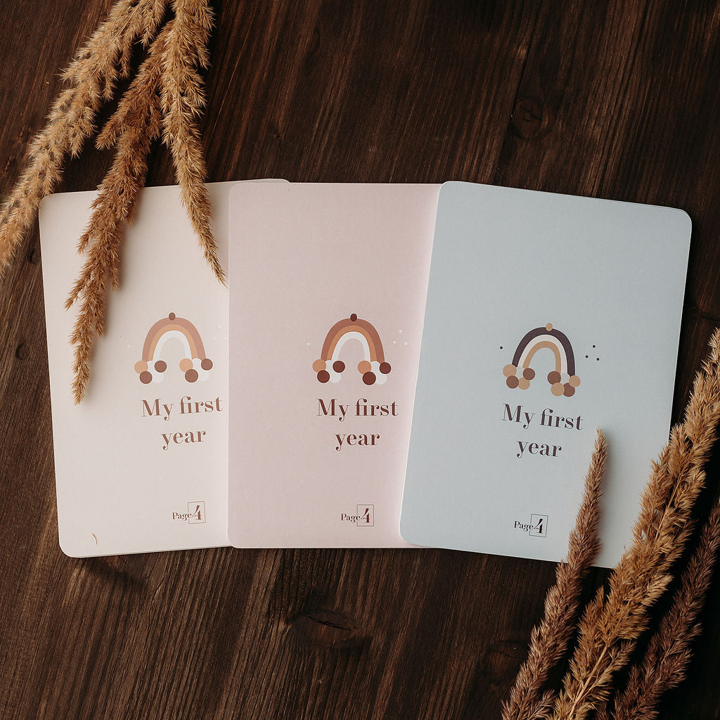 Baby milestone cards "My first year"